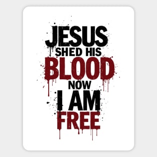 His Blood, My Freedom Magnet
